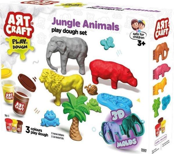 03997 Art Craft Orman Hayvanları Hamur Set 168 Gr -Fentoys Kız Erkek Çocuk Oyuncak Eğitici Oyuncakla - Image 1