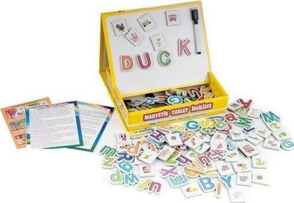 8418 DıyToy MANYETİK TABLET İNGİLİZCE SETİ Kız Erkek Çocuk Oyuncak Eğitici Oyuncaklar - Image 1