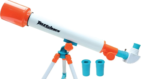 Üç Ayaklı Astronomik Teleskop 50 mm 30/60X Kız Erkek Çocuk Oyuncak Eğitici Oyuncaklar - Image 1