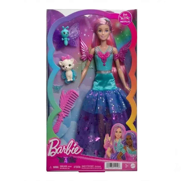 Barbie Sihirli Dokunuş Peri Masalı Elbiseli Bebek HLC31 Kız Erkek Çocuk Oyuncak Eğitici Oyuncaklar - Image 1