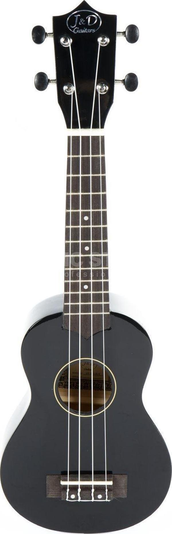 J & D UK-20BK JACK & DANNY UKULELE SOPRANO SİYAH - Image 1
