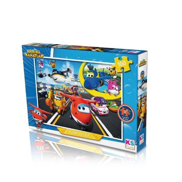 HK714 KS, Harika Kanatlar / 100 Parça Puzzle Kız Erkek Çocuk Oyuncak Eğitici Oyuncaklar - Image 1