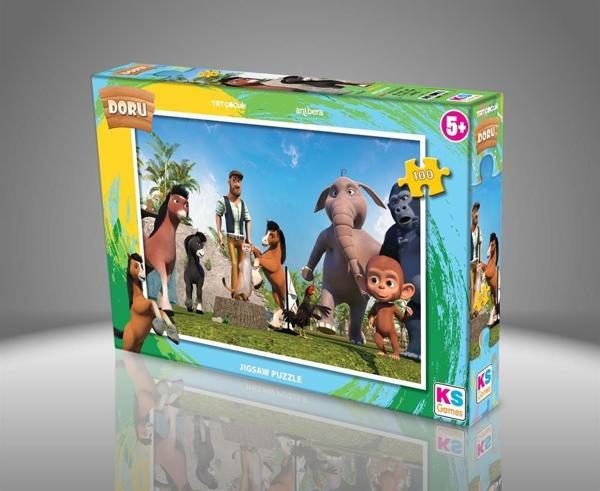 DORU 714 DORU PUZZLE 100 -KS Kız Erkek Çocuk Oyuncak Eğitici Oyuncaklar - Image 1
