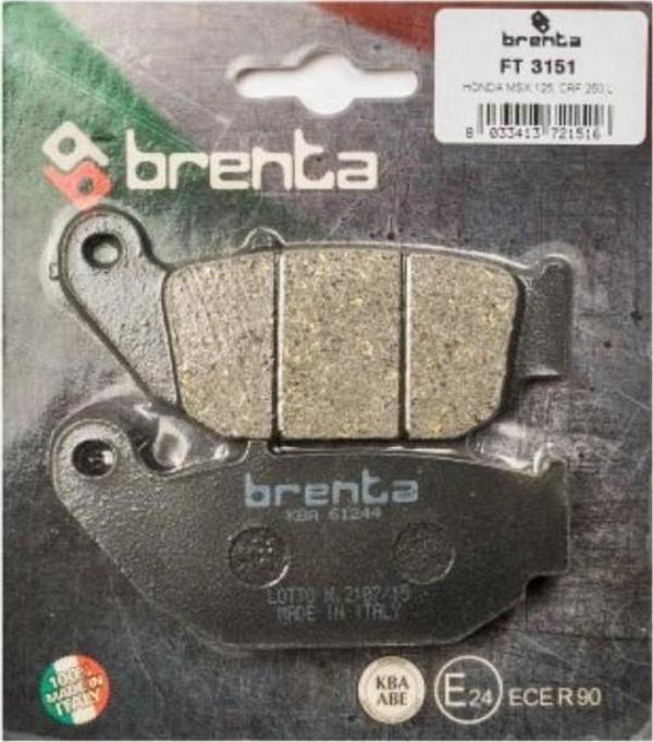 Benelli TNT 125 Arka Fren Balatası Takım Brenta - Image 1