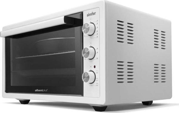 Simfer Kopya - 4552 Fırın Çift Camlı 45 L Beyaz Midi Turbo - Image 1