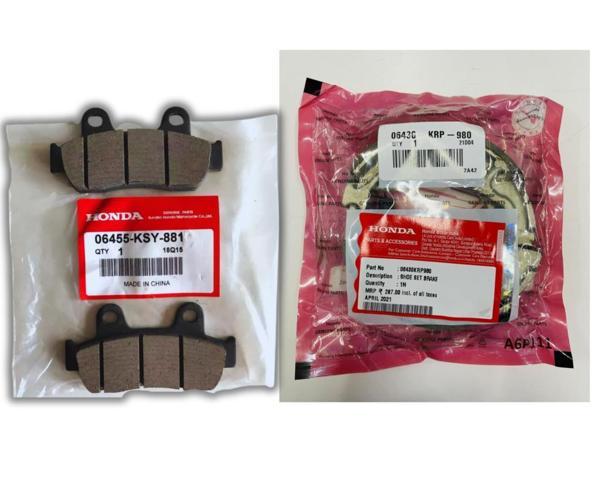 RKS Spontini 110 Ön Arka Fren Balatası Honda Paketli - Image 1