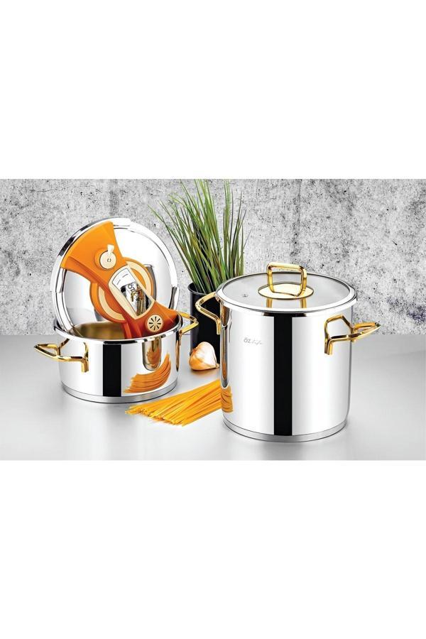 Özlife Dolce 4 Parça Sade Gold Düdüklü Seti - Image 1