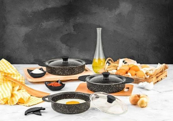 Özlife Ibıza 6 Parça Sahan Seti Siyah - Image 1