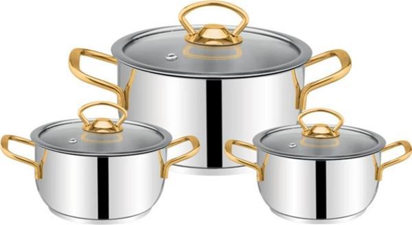 Özlife Özlife Ada Serisi 6 Parça Güveç Seti Gold - Image 1
