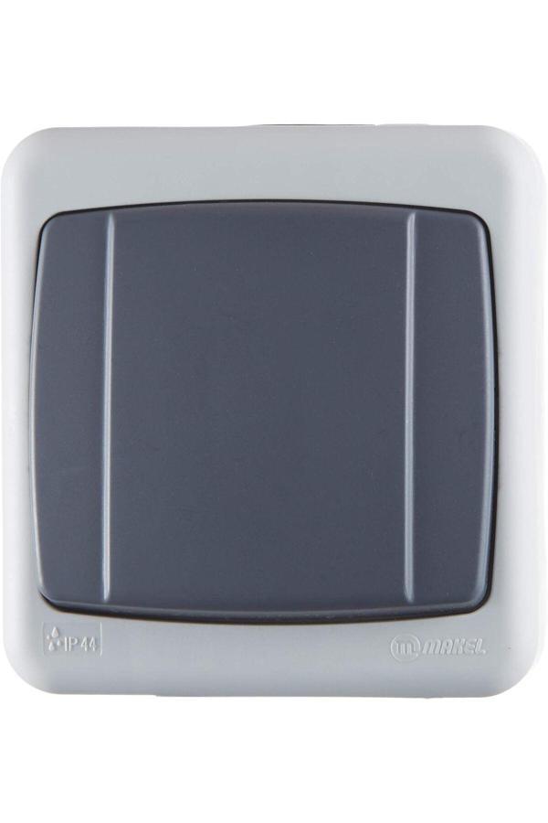 Xnews Nemliyer Plus Ip44 Anahtar, Gri - Image 1