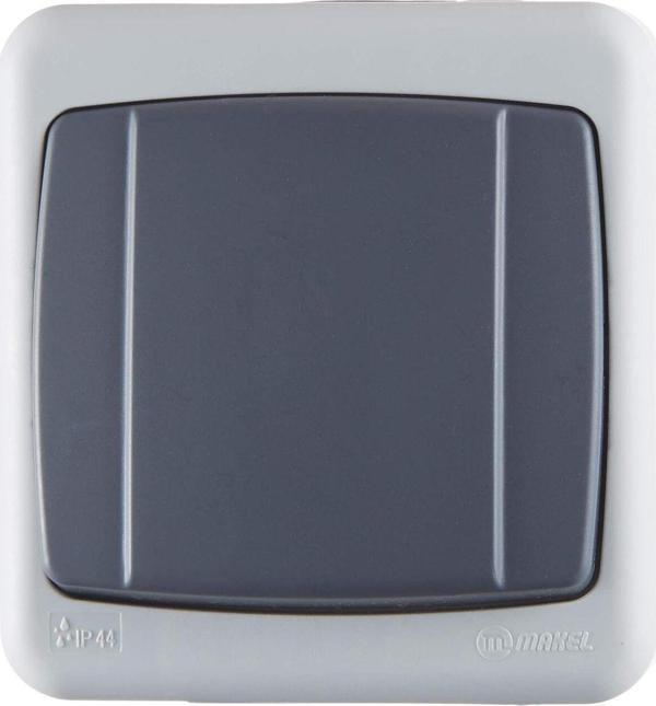 Xnews Nemliyer Plus Ip44 Anahtar, Gri - Image 1