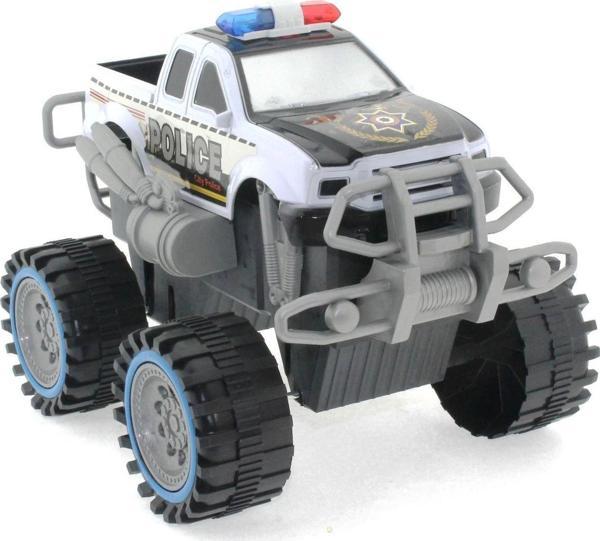 Sürtmeli Modifiye Dev Siyah Beyaz Polis Arazi Aracı Kız Erkek Çocuk Oyuncak Eğitici Oyuncaklar - Image 1
