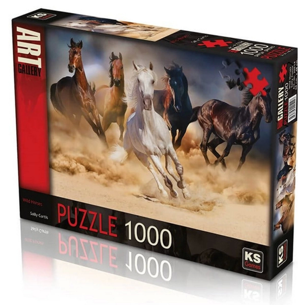 KS Games Wild Horses Puzzle 1000 Parça 20769 Kız Erkek Çocuk Oyuncak Eğitici Oyuncaklar - Image 1