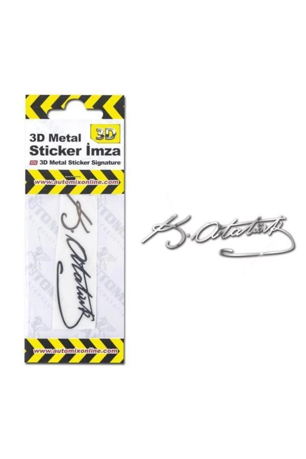 Automix 3D Metal İmza Sticker - Image 1