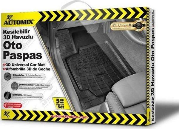 Automix 3D Havuzlu Kesilebilir Paspas Siyah - Image 1