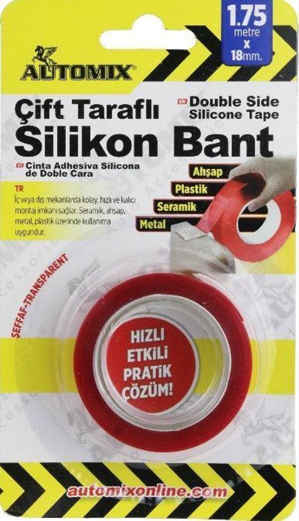 Automix Çift Taraflı Silikon Bant 18mmx1.75mt - Image 1
