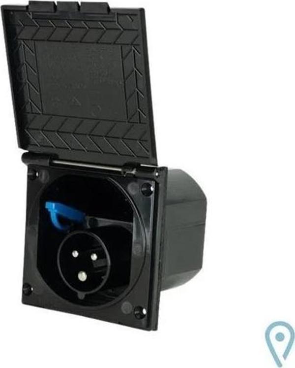Westacc Karavan Elektrik Girişi 220v Siyah - Image 1