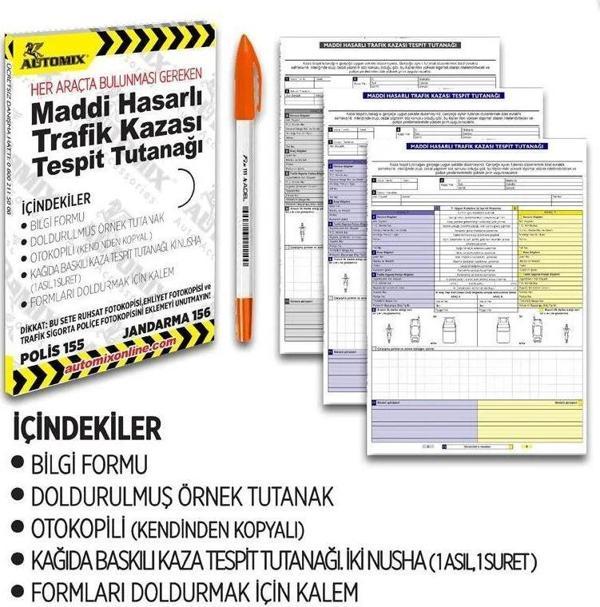 Automix Kaza Tespit Tutanağı - Image 1