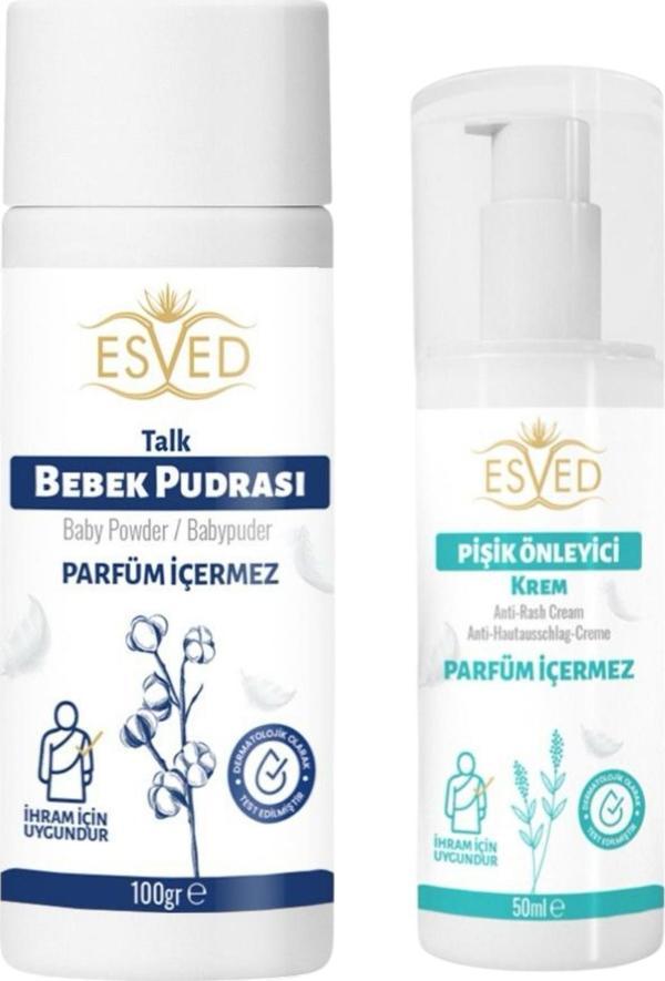 İhram için Kokusuz Pişik Kremi ve Kokusuz Pudra - Image 1