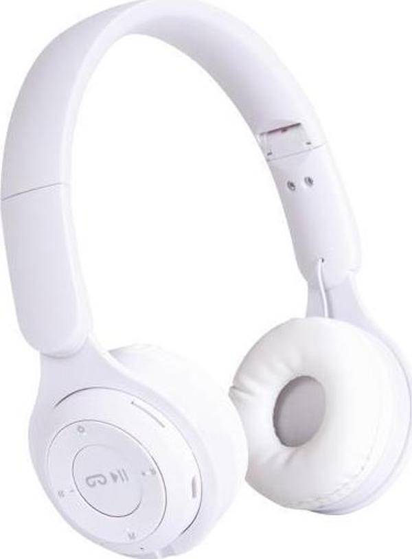 Sunix 120 Saat Bekleme Süreli V5.0 Kulak Üstü Bluetooth Kulaklık Beyaz BLT-150 - Image 1