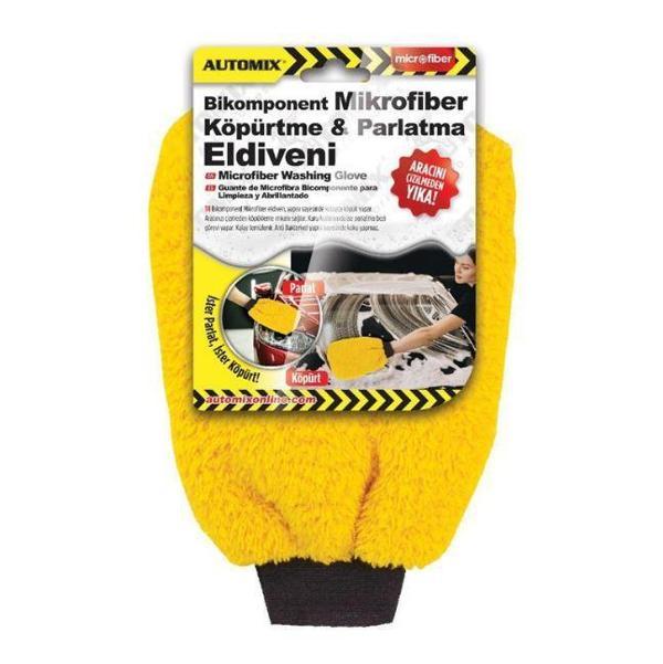 Automix Bikomponent Mikrofiber Köpürtme ve Parlatma Eldiveni - Image 1