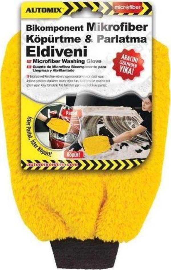 Automix Bikomponent Mikrofiber Köpürtme ve Parlatma Eldiveni - Image 1