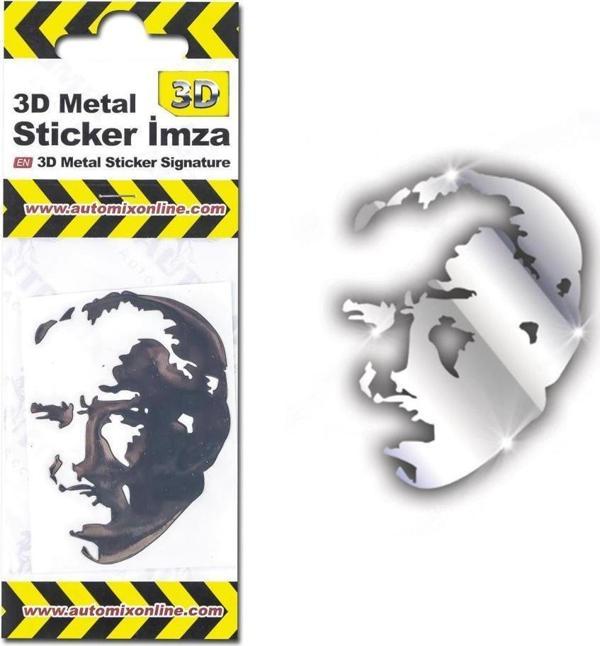 Automix 3D Metal Silüet Sticker - Image 1