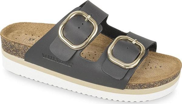 Kadın Terlik VG4801T Valleverde Nabuk Slipper Nero - Image 1