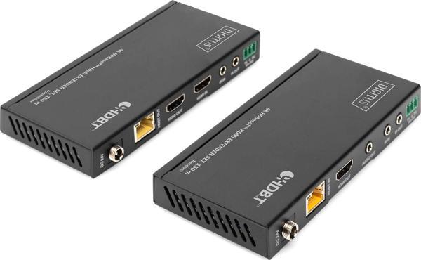 DIGITUS 4K HDBaseT™ HDMI Extender Set, 150 m 4K/60Hz, 18 Gbps, YUV 4:4:4, HDR - Image 1
