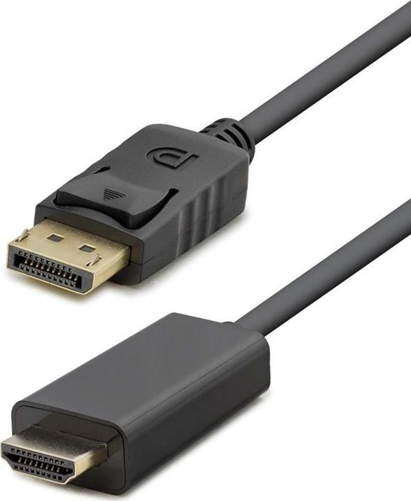 Dısplay To HDMI Kablo 4K 30Hz 1.8M Siyah HDX7796 - Image 1