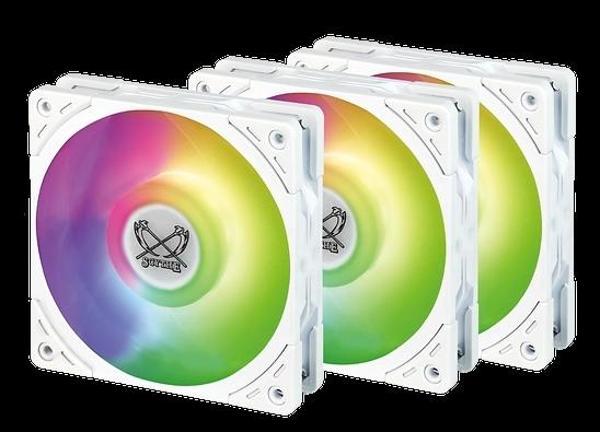 Scythe Wonder Tornado 120 White ARGB 3 Pack - Image 1