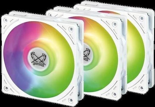 Scythe Wonder Tornado 120 White ARGB 3 Pack - Image 1