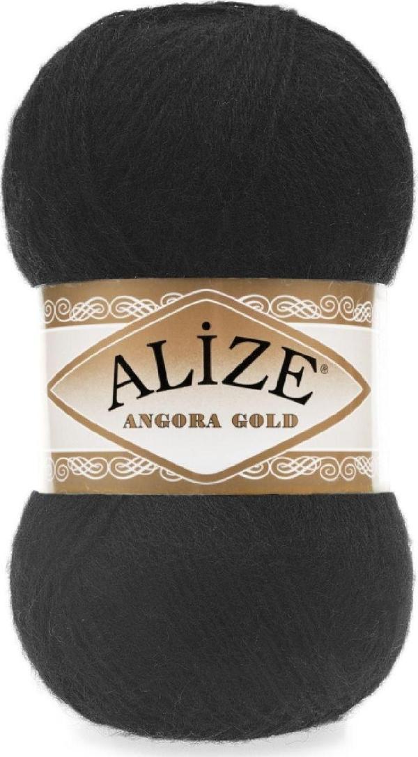 Alize Angora Gold 100 gr 1 Adet 60 Siyah - Image 1