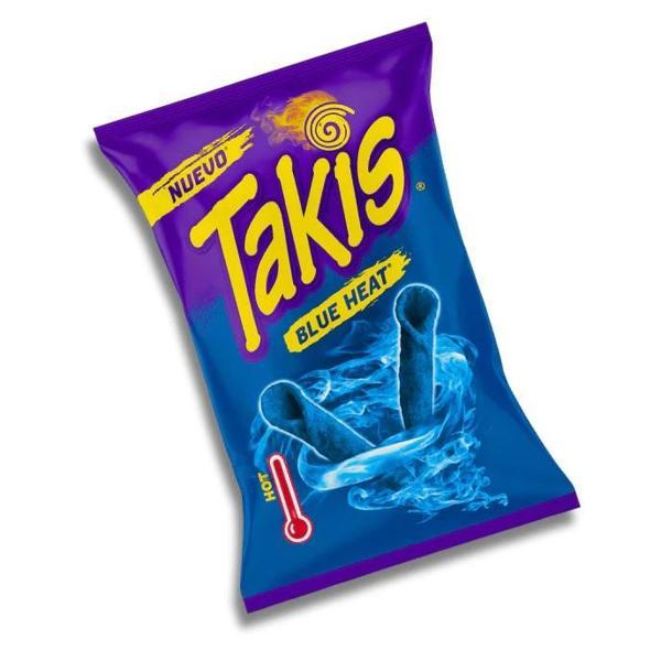 Takis Blue Heat 90 g Limon Aromalı Acı Biberli Çeşnili Mısır Çerezi - Image 1