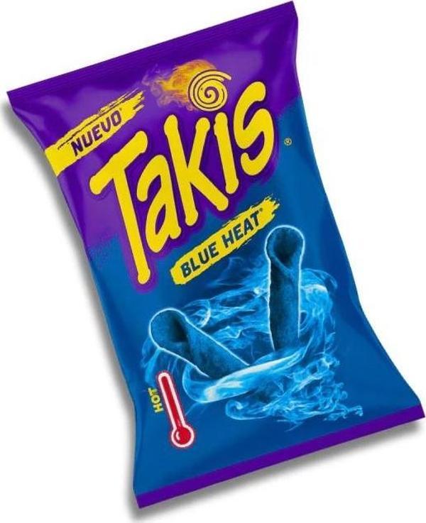 Takis Blue Heat 90 g Limon Aromalı Acı Biberli Çeşnili Mısır Çerezi - Image 1