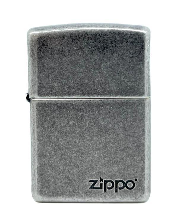 Zippo Antique Silver Logo Dizayn Çakmak - Image 1