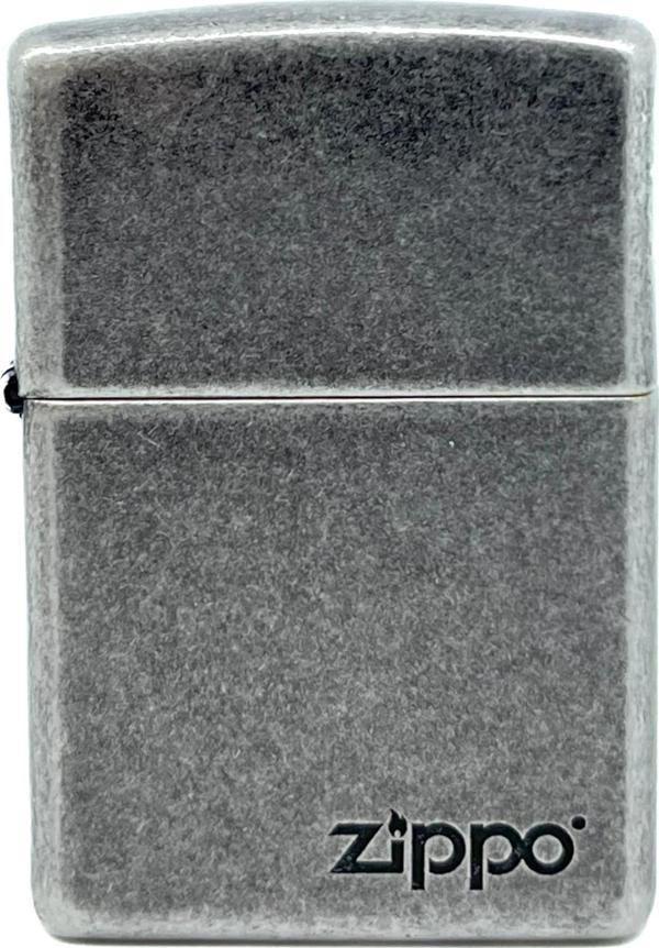 Zippo Antique Silver Logo Dizayn Çakmak - Image 1
