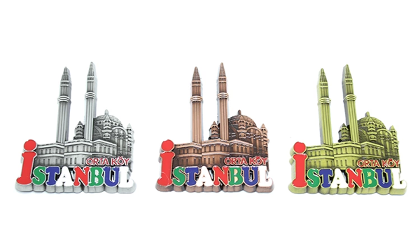 Metal İstanbul Temalı  Yöresel Magnet 2alk80 - Image 1