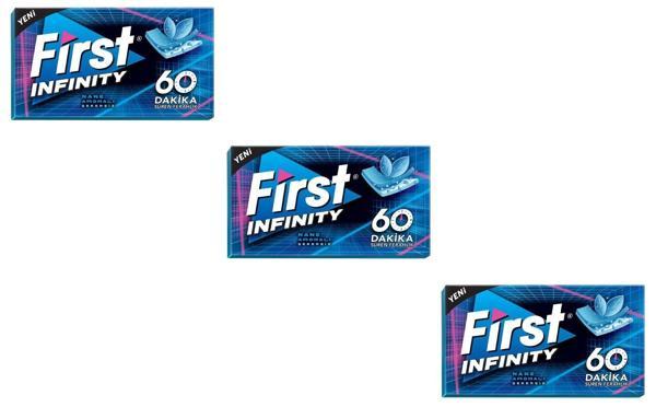 First 60 Dk Infinity Nane Aromalı Şekersiz Tatlandırıcılı Sakız - 3'lü Paket - Image 1