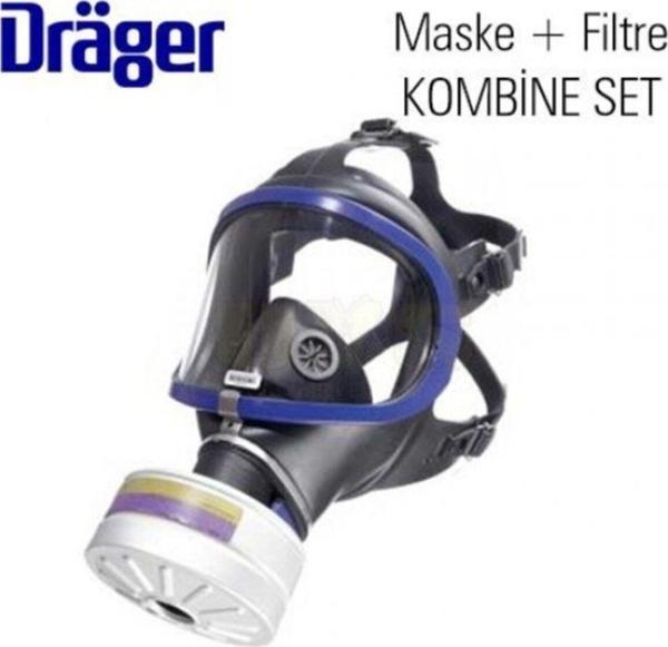 Dräger Drager 6300 Tam Yüz Maskesi + (Filtre) - Image 1