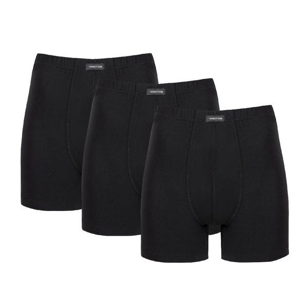 Thermoform Bambu Erkek Şort Siyah 3'lü Paket - Image 1