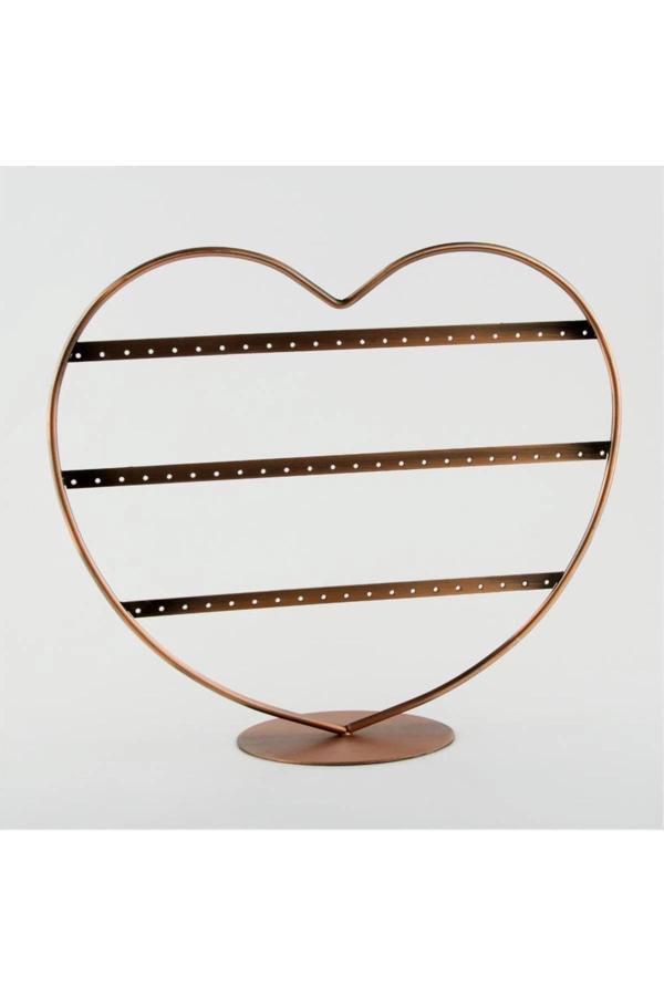 İthal Metal Bakır Renk 32x27Cm Küpe Standı - Image 1