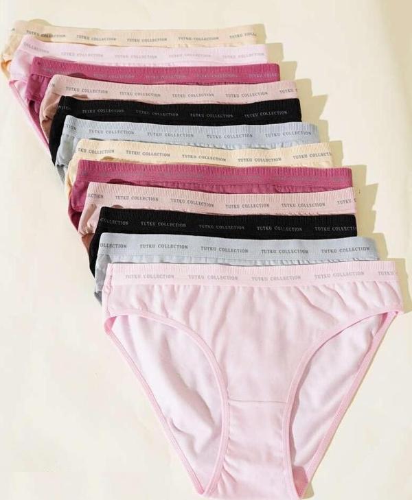 12 li Paket Tutku Bayan Perla Bikini Külot Karışık Renk - Image 1