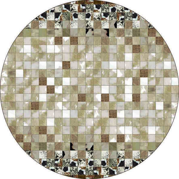 Yuvarlak Halı Paspas 90cm Süngerli Kaymaz Kilim Dijital Baskı Ev Paspası Kaydırmaz Taban Yeni Sezon 0101 - Image 1