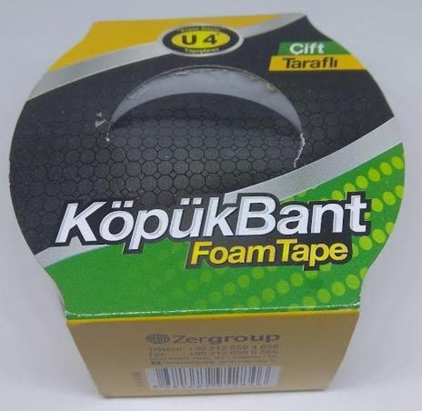 Çift Taraflı Köpük Bant 38mmX2 Montaj Bandı U-4 F186  - Image 1