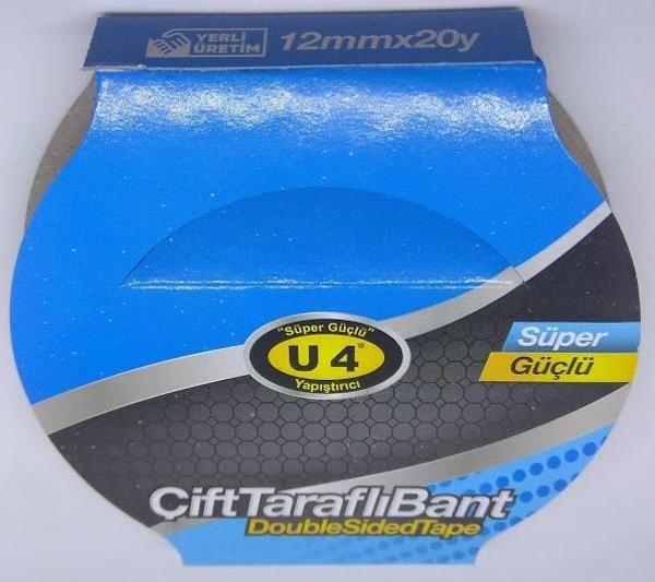 Çift Taraflı Filmik Bant 12mmX20 Montaj Bandı U-4 F191 - Image 1