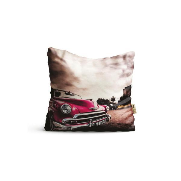 Kırlent Kılıfı 42x42cm Dekoratif Kırlent Yastık Kılıfı Klasik Araba Modeli Krm 32 - Image 1