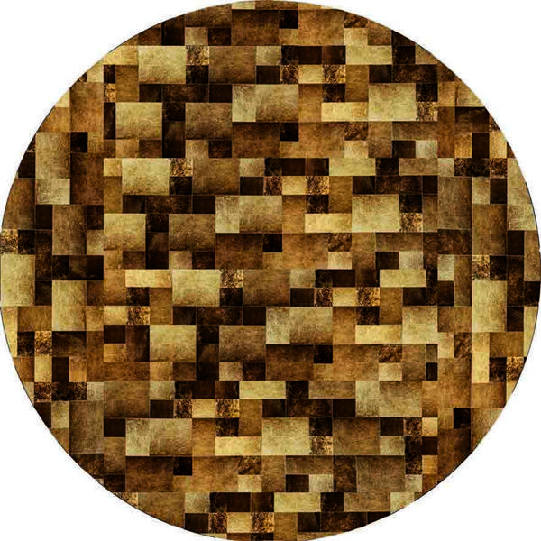 Yuvarlak Halı Paspas 90cm Süngerli Kaymaz Kilim Dijital Baskı Ev Paspası Kaydırmaz Taban Yeni Sezon 0608 - Image 1