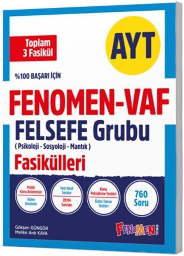 Fenomen AYT VAF Felsefe Fasikülleri Seti Fenomen Yayınları - Fenomen Yayıncılık - Image 1