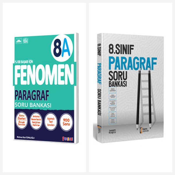 Fenomen 8. Sınıf Paragraf A Soru Bankası + İsem Paragraf Soru Bankası Seti - Bi bigelio - Image 1